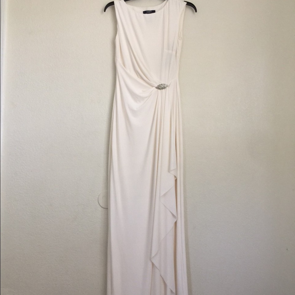 A white long dress!